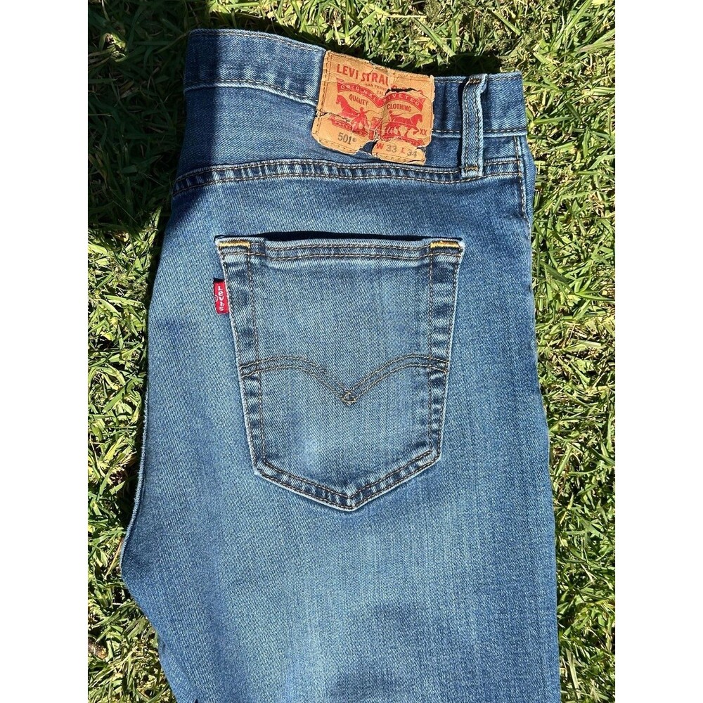 Levi's 501 Original Fit Men's Blue Jeans Size W33 L34